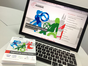 Website und Werbefolder